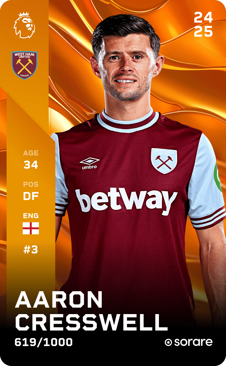 Aaron Cresswell 2024-25 • Limited 619/1000