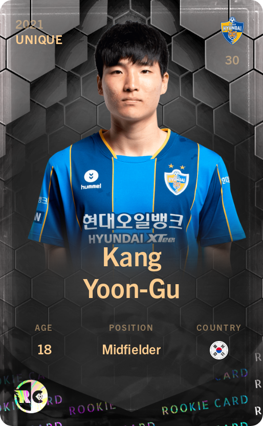 Sorare - Sorare Official - Kang Yoon-Gu 2021-22 • Unique - NFT # 10118249744853982268041010778328246103493599657102455595329352362468060545391