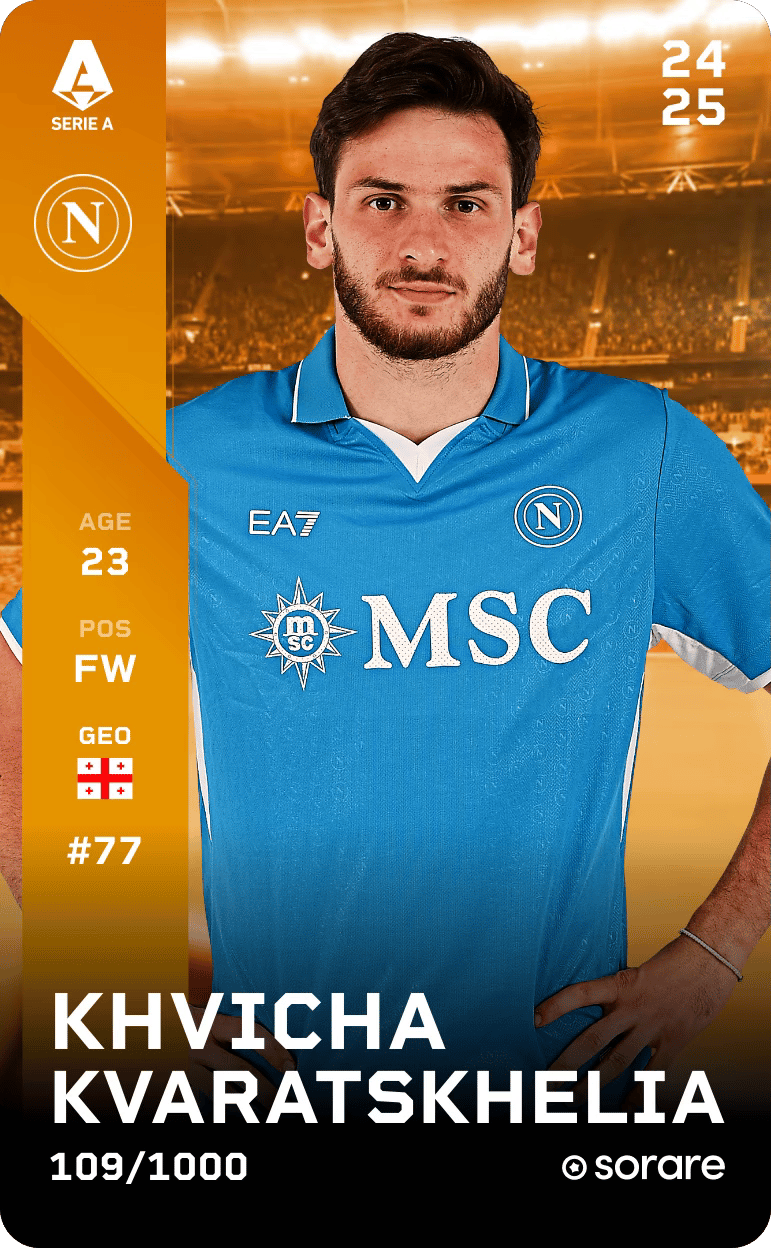 Khvicha Kvaratskhelia 2024-25 • Limited 109/1000