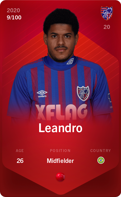 Sorare - Sorare Official - Leandro 2020-21 • Rare 9/100 - NFT # 64980478203104024370690941973599119059073088209516869832141868332842479173031