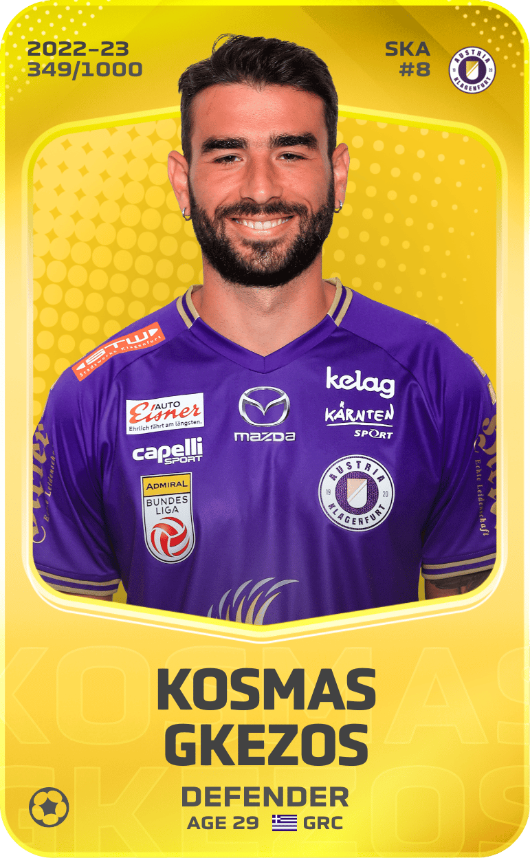 Kosmas Gkezos 2022-23 • Limited 349/1000