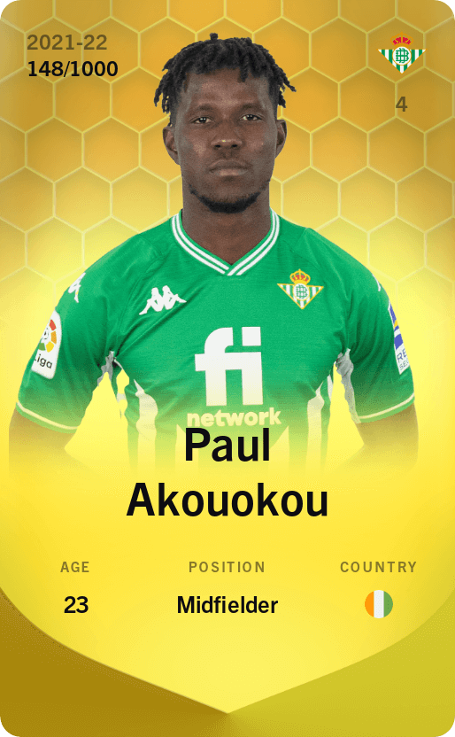 Paul Akouokou 2021-22 • Limited 148/1000