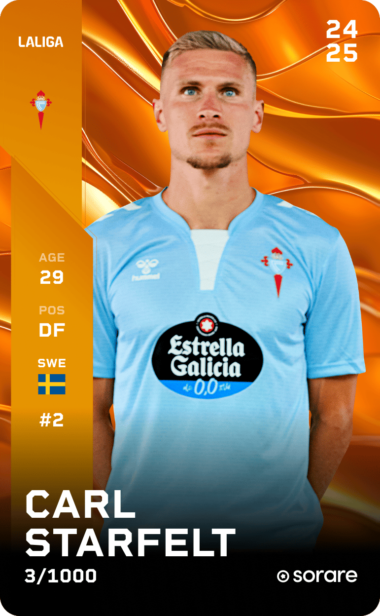 Carl Starfelt 2024-25 • Limited 3/1000