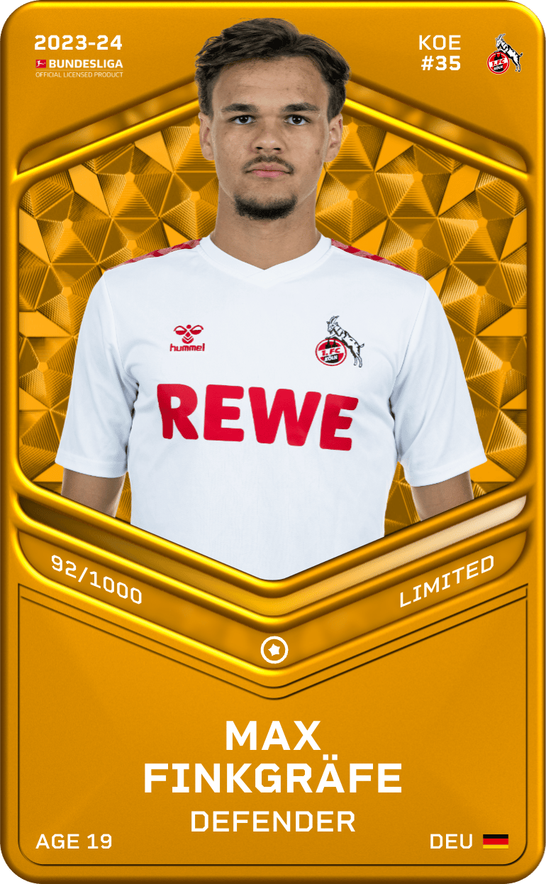 Max Finkgräfe 2023-24 • Limited 92/1000