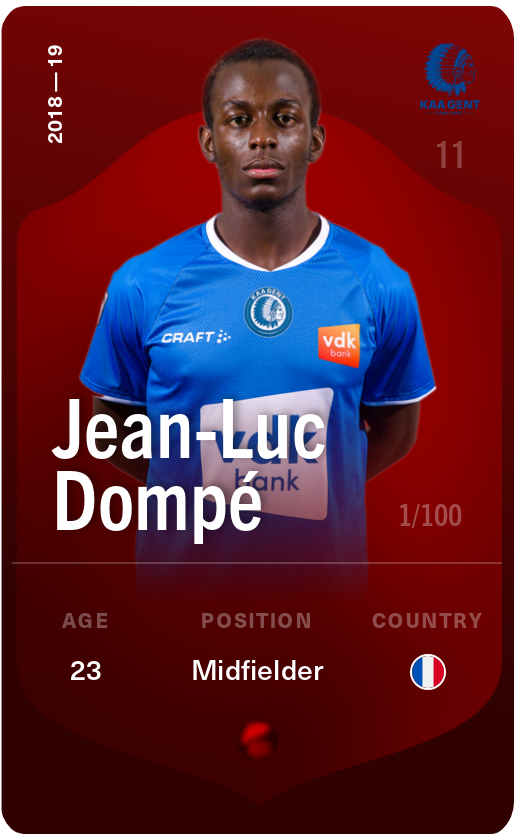 Sorare - Sorare Official - Jean-Luc Dompé 2018-19 • Rare 1/100 - NFT # 6450132233525819138657727119779048618758786038635406867218089989952722423838