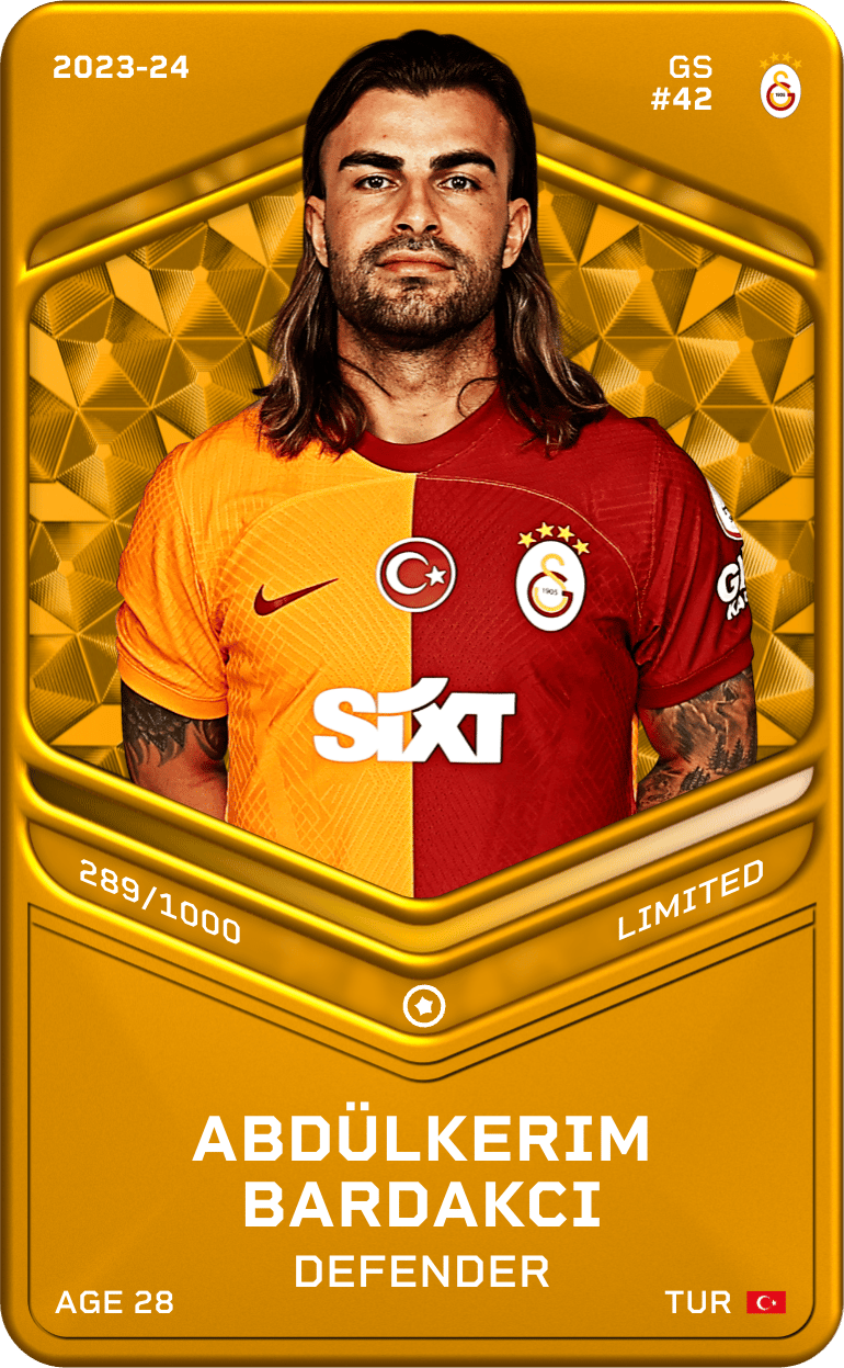 Abdülkerim Bardakcı 2023-24 • Limited 289/1000