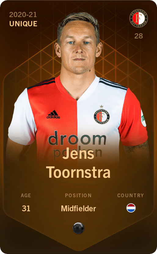 Sorare - Sorare Official - Jens Toornstra 2020-21 • Unique - NFT # 30314052816305334259851583700873085659752239275531881143180609319937289058308