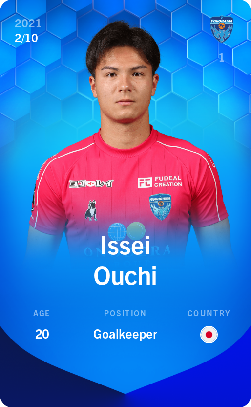 Sorare - Sorare Official - Issei Ouchi 2021-22 • Super Rare 2/10 - NFT # 99651998737968614177065757998611422292999888543126240861174695342596873835680