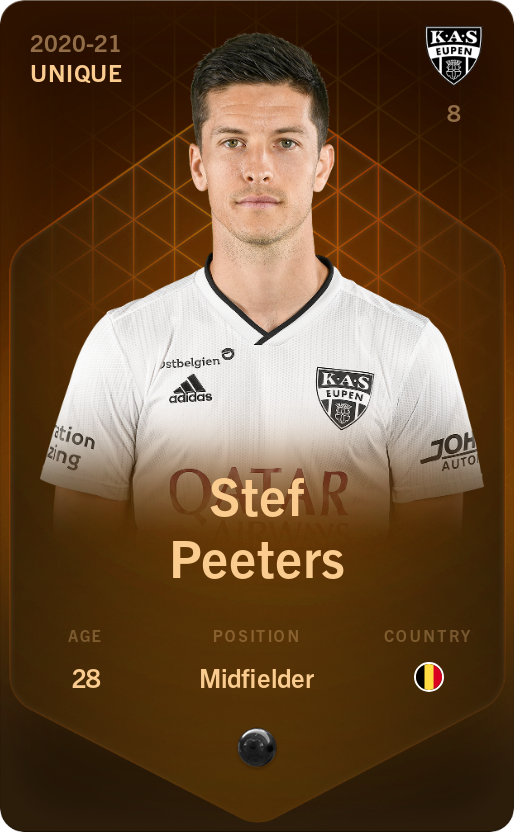 Sorare - Sorare Official - Stef Peeters 2020-21 • Unique - NFT # 53438899863005360386890542026494070842040149928064588418445673715227818310909