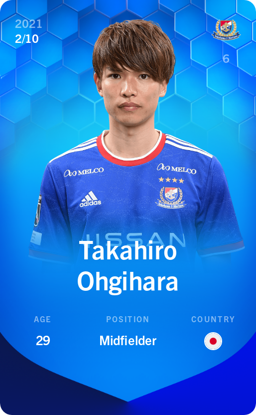 Sorare - Sorare Official - Takahiro Ohgihara 2021-22 • Super Rare 2/10 - NFT # 94629627638294591829155999616419460601123347555146886934501406099792726772334