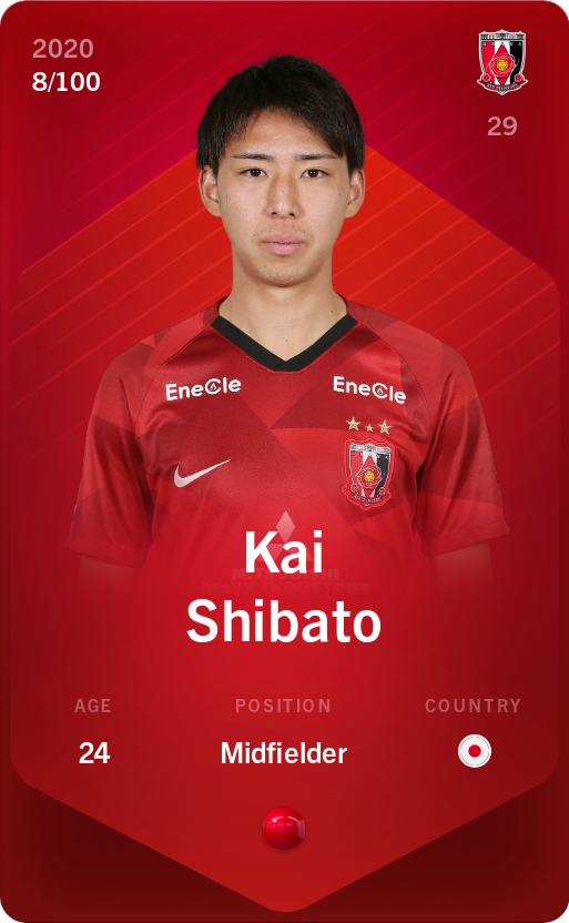 Sorare - Sorare Official - Kai Shibato 2020-21 • Rare 8/100 - NFT # 3302367350817364408141593262416952777146676546287284307441372513932183821522