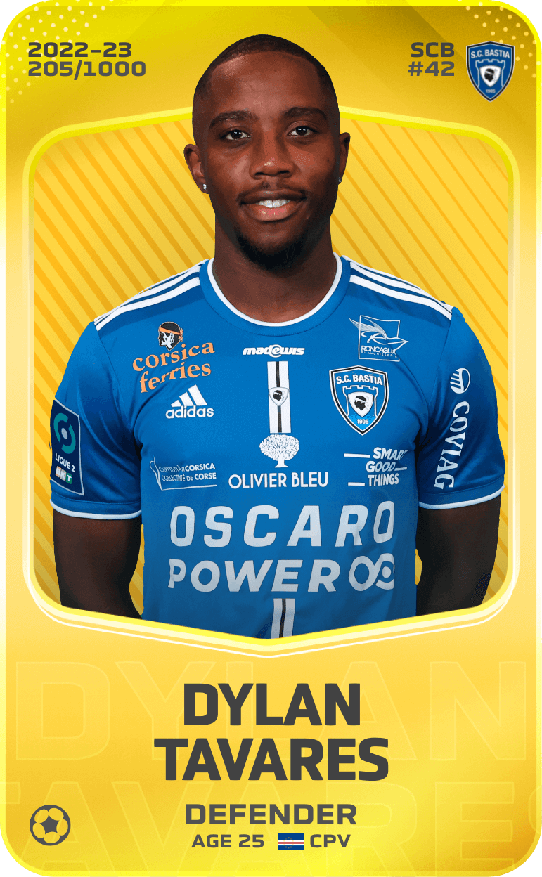 Dylan Tavares 2022-23 • Limited 205/1000