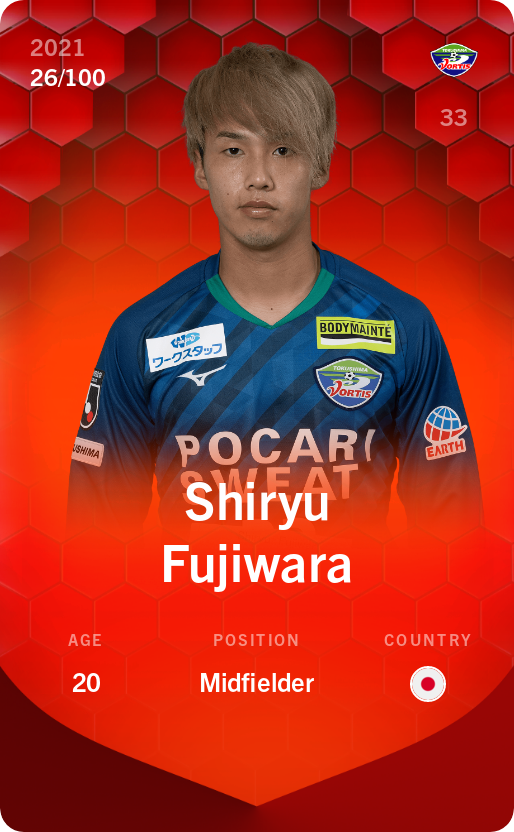 Sorare - Sorare Official - Shiryu Fujiwara 2021-22 • Rare 26/100 - NFT # 59302802209572495330974084904311011064503817769644515930506255092850180317194