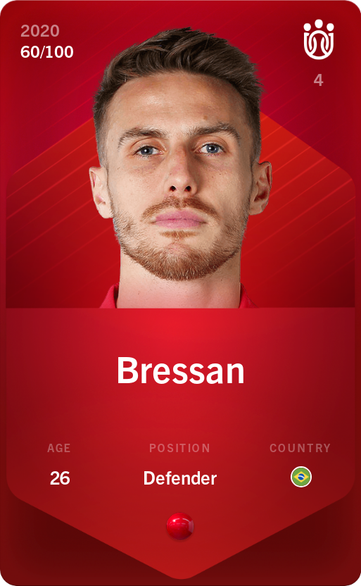Sorare - Sorare Official - Bressan 2020-21 • Rare 60/100 - NFT # 15966755218271745150932329520387178615198968559874921713420167789533799645641