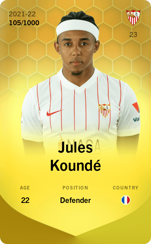 Jules Koundé 2021-22 • Limited 105/1000
