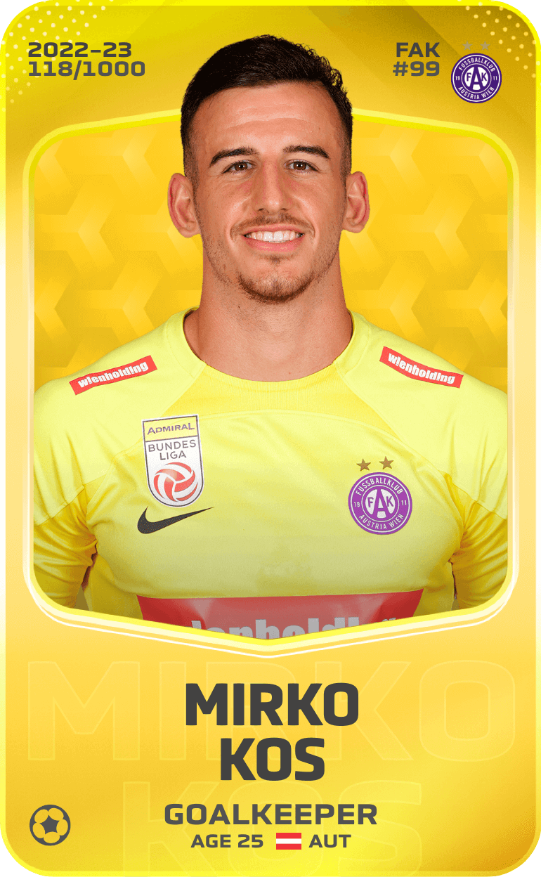 Mirko Kos 2022-23 • Limited 118/1000