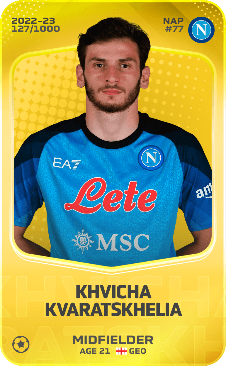 Khvicha Kvaratskhelia 2022-23 • Limited 127/1000