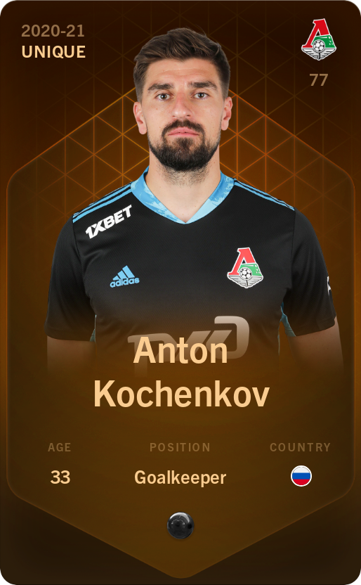 Sorare - Sorare Official - Anton Kochenkov 2020-21 • Unique - NFT # 46312241556441771234842445349754416031584657327747398952918006085804954460211