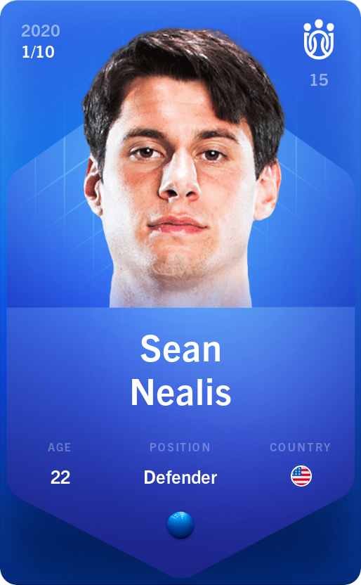 Sorare - Sorare Official - Sean Nealis 2020-21 • Super Rare 1/10 - NFT # 61759590621905564698841133706666418829629111864495166485535514559000612159558