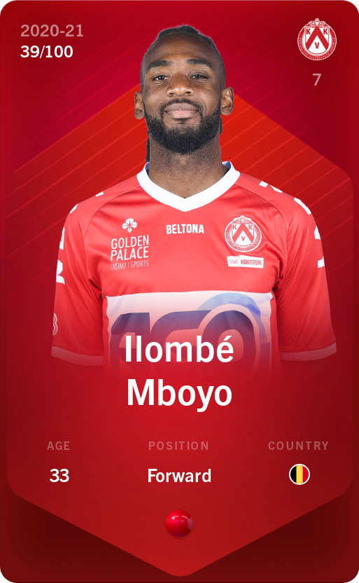 Sorare - Sorare Official - Ilombé Mboyo 2020-21 • Rare 39/100 - NFT # 94353191077650640070810636055149267979857036680695361312934684650288217744257