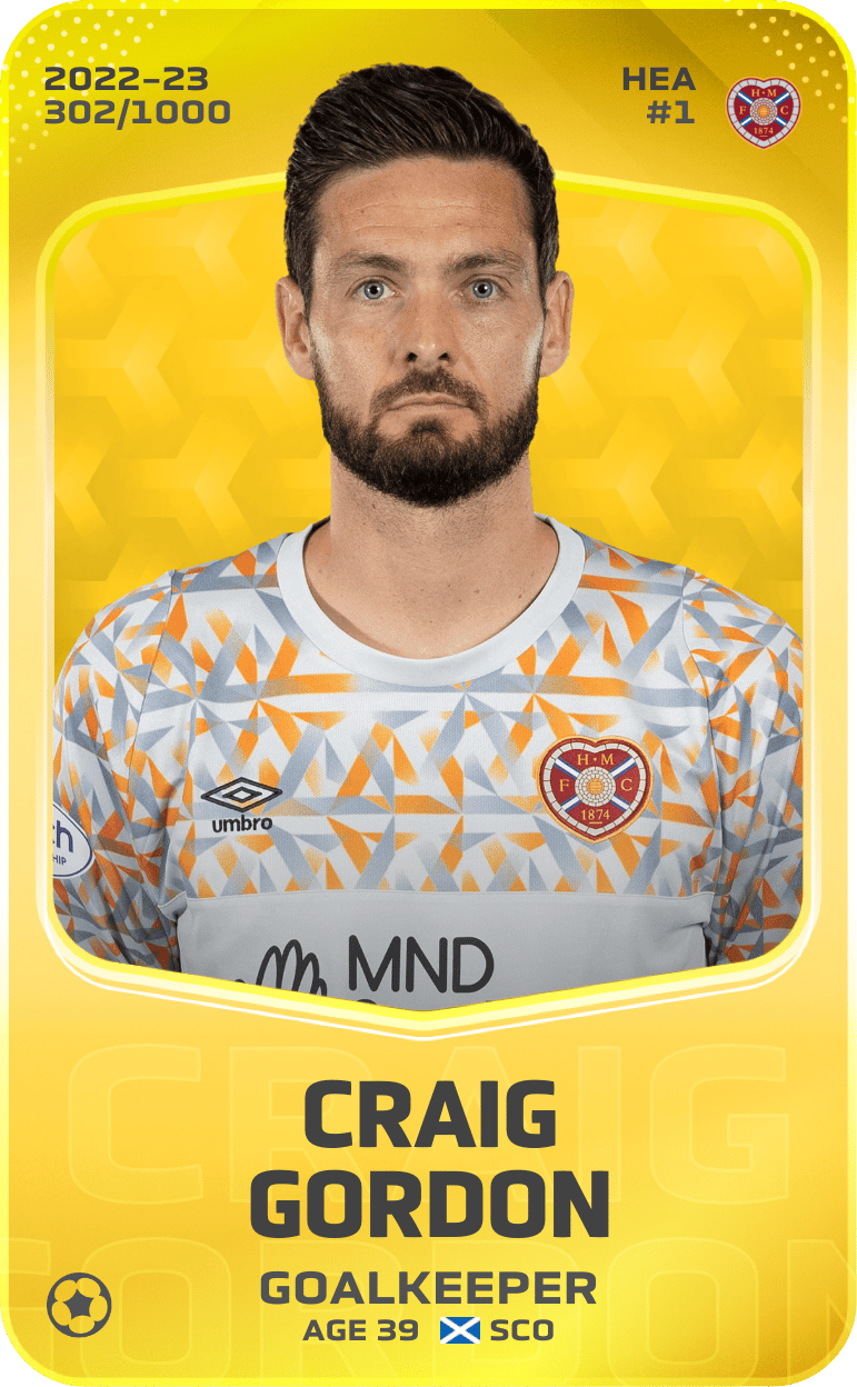 Craig Gordon 2022-23 • Limited 302/1000