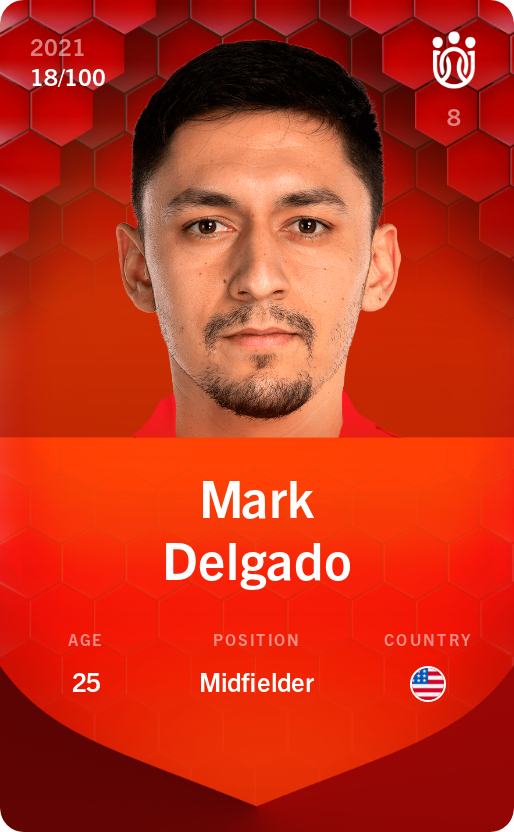 Sorare - Sorare Official - Mark Delgado 2021-22 • Rare 18/100 - NFT # 47840729518795208430514148656957361393052289648350314848935383514363471726750