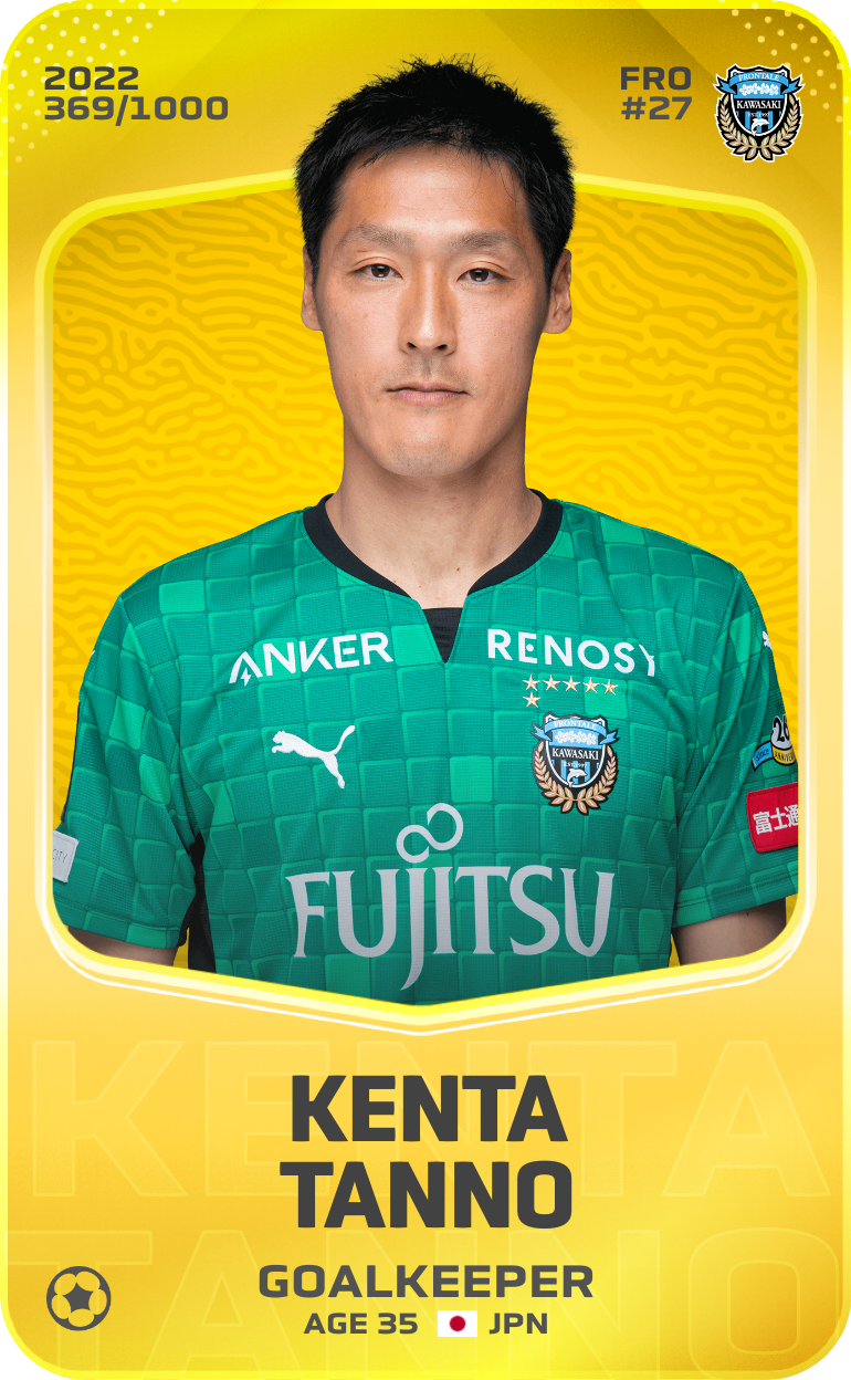 Sorare - Sorare Official - Kenta Tanno 2022-23 • Limited 369/1000 - NFT # 75527496778217873980389675215025863442519913577476214166664580887314403838520
