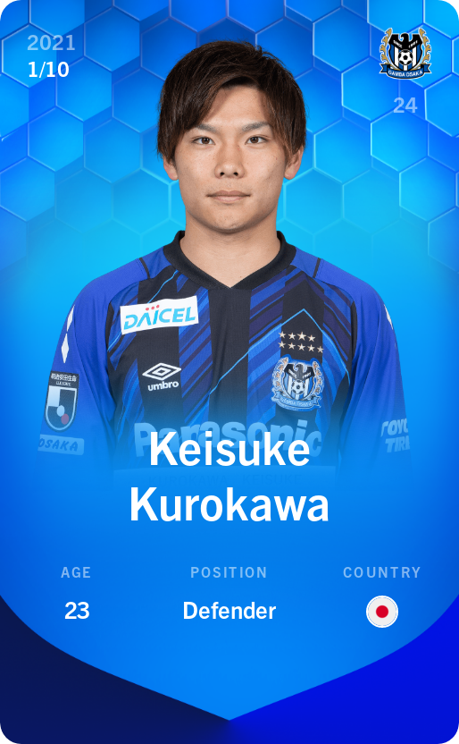 Sorare - Sorare Official - Keisuke Kurokawa 2021-22 • Super Rare 1/10 - NFT # 66484203064575636914733102438585049089176833870384123409689329506874657139826