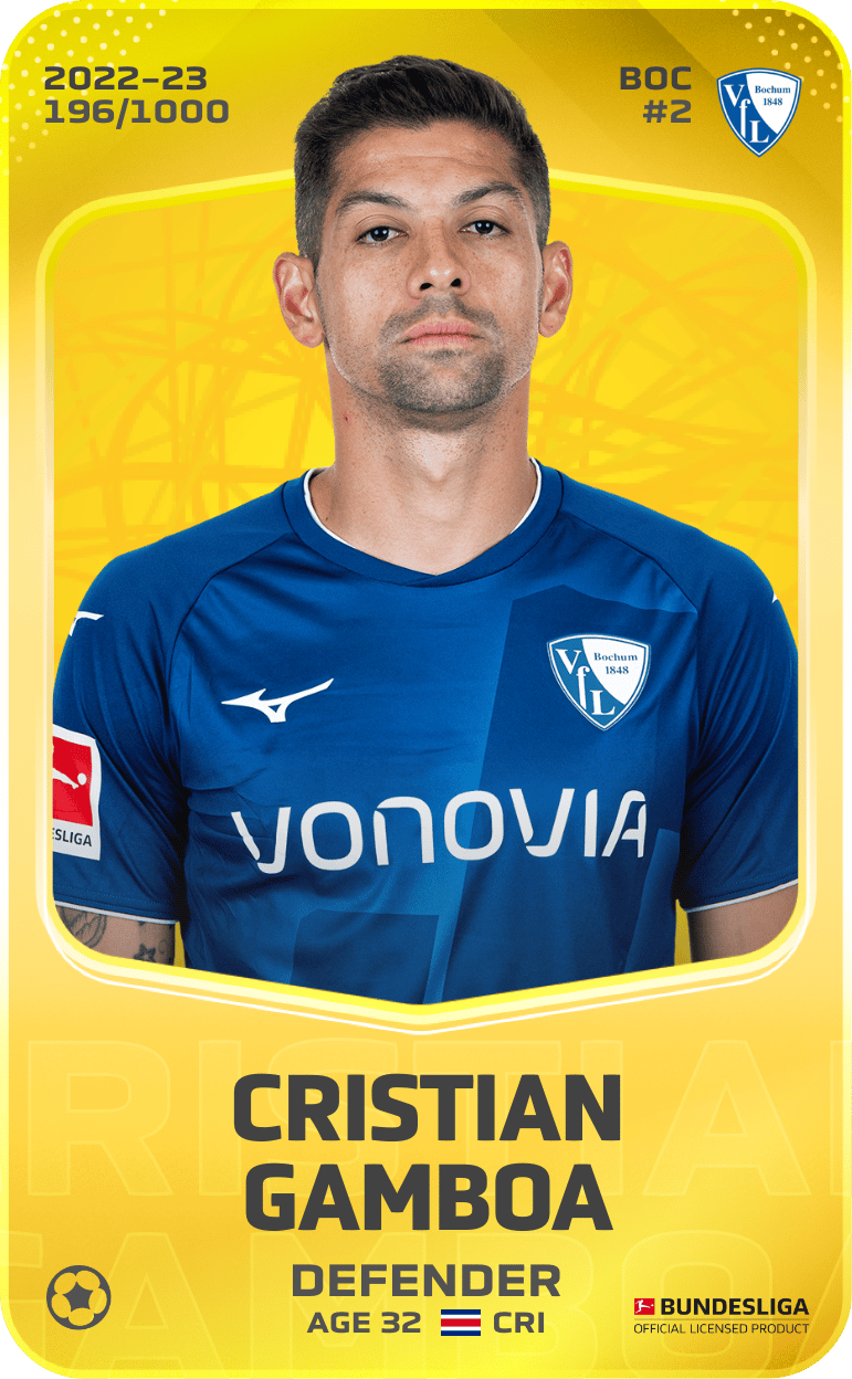 Cristian Gamboa 2022-23 • Limited 196/1000