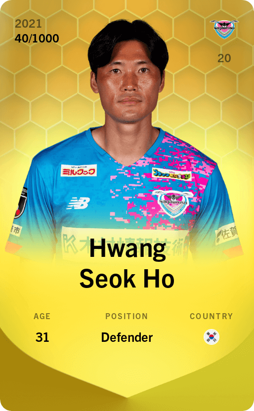 Hwang Seok Ho 2021-22 • Limited 40/1000