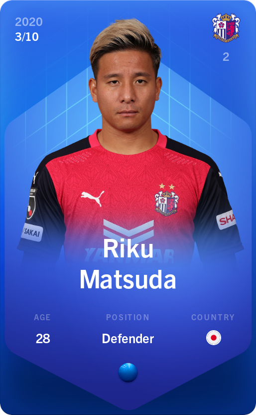 Sorare - Sorare Official - Riku Matsuda 2020-21 • Super Rare 3/10 - NFT # 10515714691456829466460778256966825690410770438806188075471925807746007476287