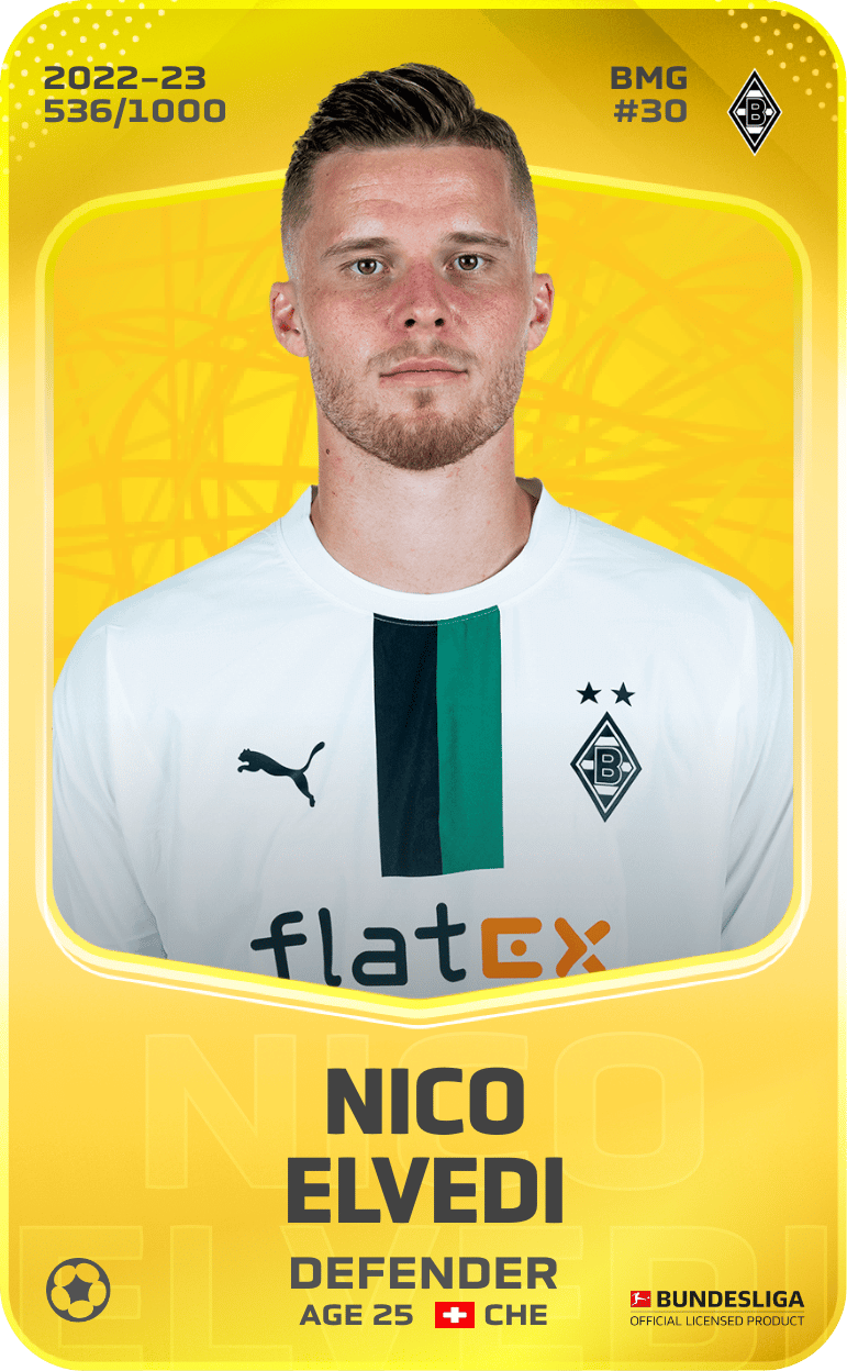 Nico Elvedi 2022-23 • Limited 536/1000