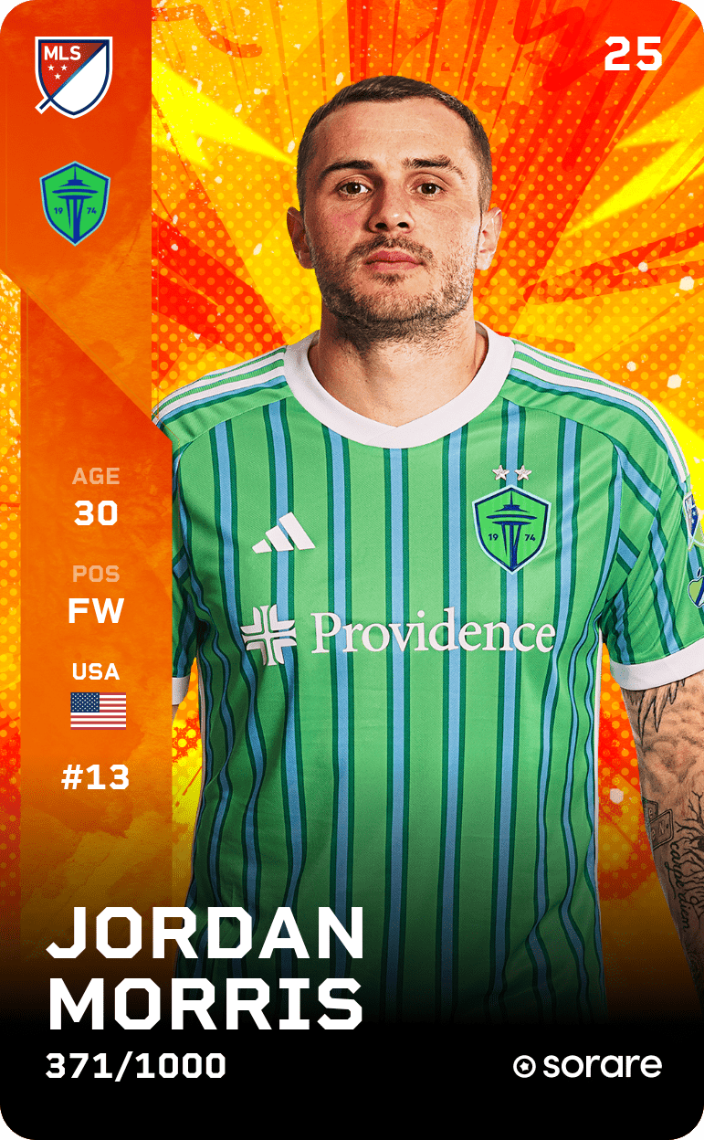 Jordan Morris 2025-26 • Limited 371/1000