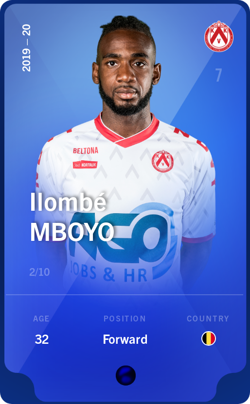 Sorare - Sorare Official - Ilombé Mboyo 2019-20 • Super Rare 2/10 - NFT # 61581887988170783098360540875136405129951599316322072646987660470456057977376