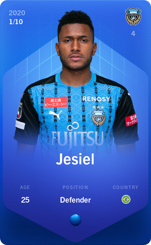 Sorare - Sorare Official - Jesiel 2020-21 • Super Rare 1/10 - NFT # 88632428156153832923944305592940644846455116716401089278169099956210104436211