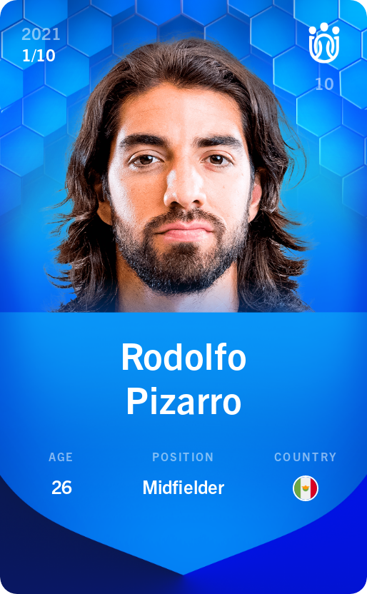 Sorare - Sorare Official - Rodolfo Pizarro 2021-22 • Super Rare 1/10 - NFT # 30747479811952818427299994301189903473187549304487832405082778258126322412936