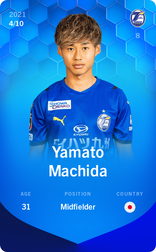Sorare - Sorare Official - Yamato Machida 2021-22 • Super Rare 4/10 - NFT # 24934205545881506752975186509987764340794623639909210713148023663409284481033