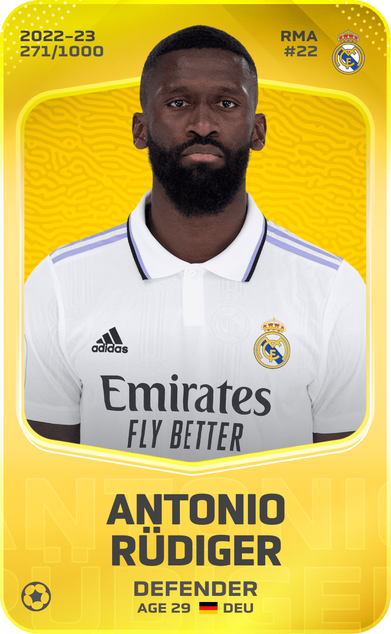 Antonio Rüdiger 2022-23 • Limited 271/1000