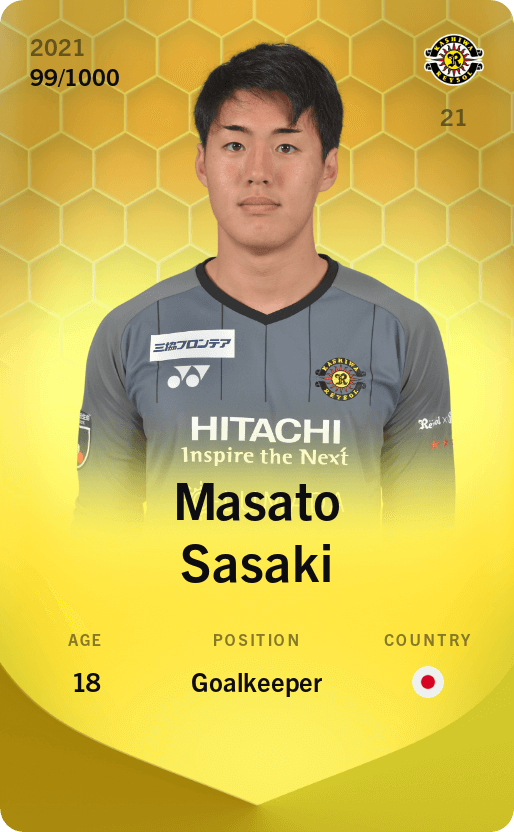 Masato Sasaki 2021-22 • Limited 99/1000