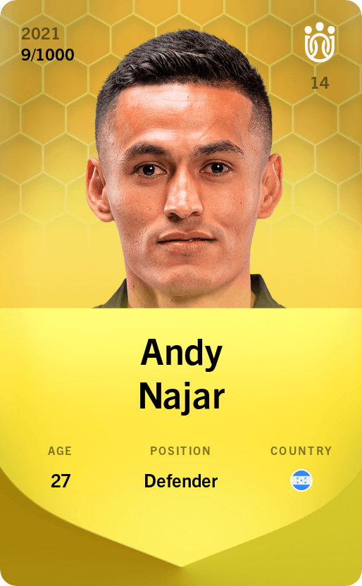 Andy Najar 2021-22 • Limited 9/1000