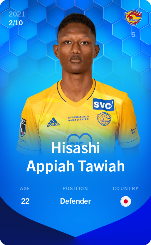 Sorare - Sorare Official - Hisashi Appiah Tawiah 2021-22 • Super Rare 2/10 - NFT # 63426978203078657184619917025937497760105837333781653609634466345504045885379