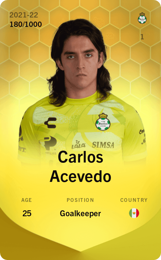 Carlos Acevedo 2021-22 • Limited 180/1000