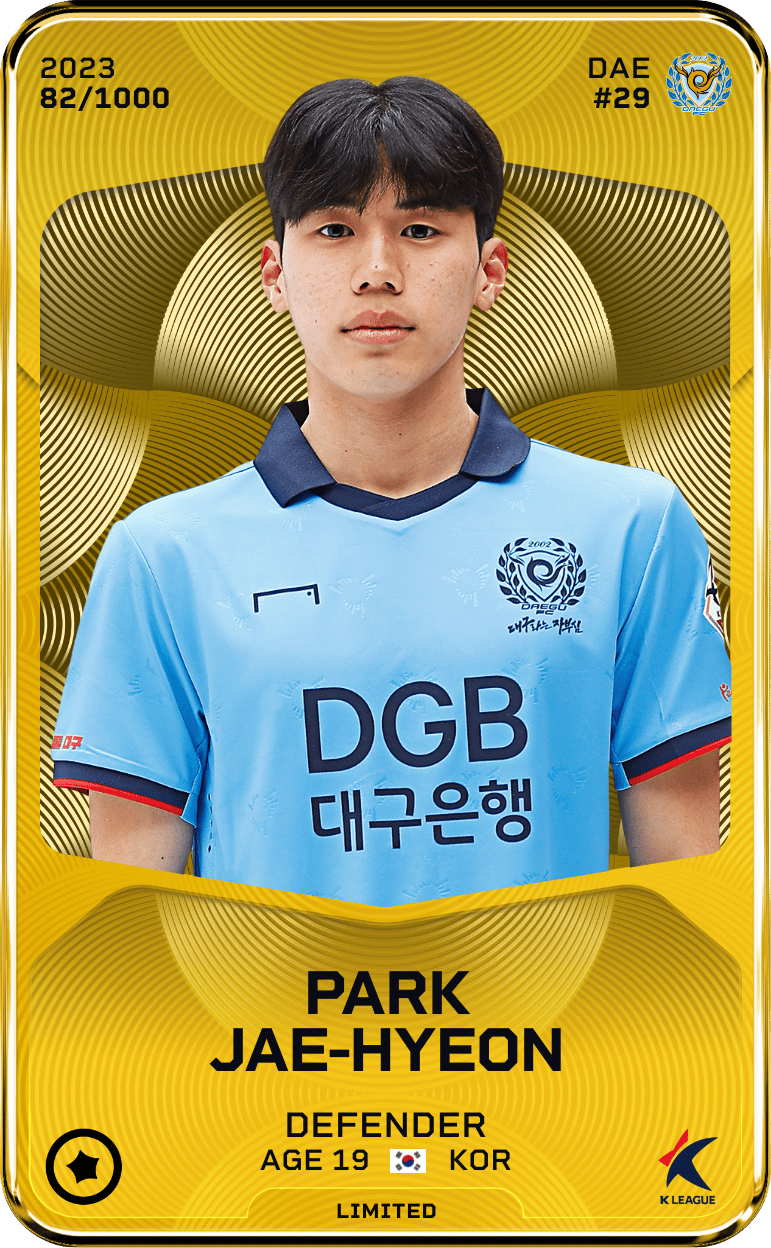 Park Jae-Hyeon 2023-24 • Limited 82/1000