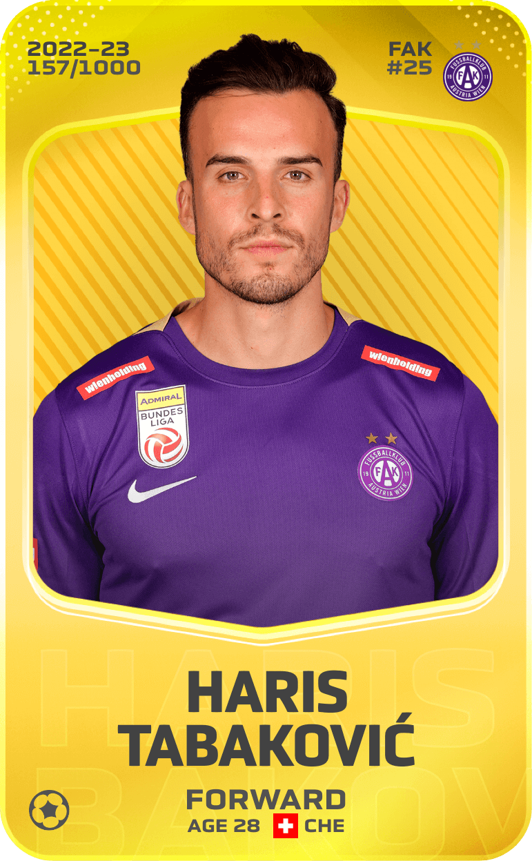 Haris Tabaković 2022-23 • Limited 157/1000