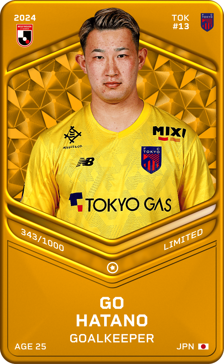 Go Hatano 2024-25 • Limited 343/1000