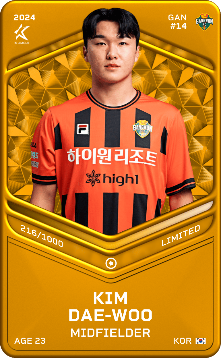 Kim Dae-Woo 2024-25 • Limited 216/1000