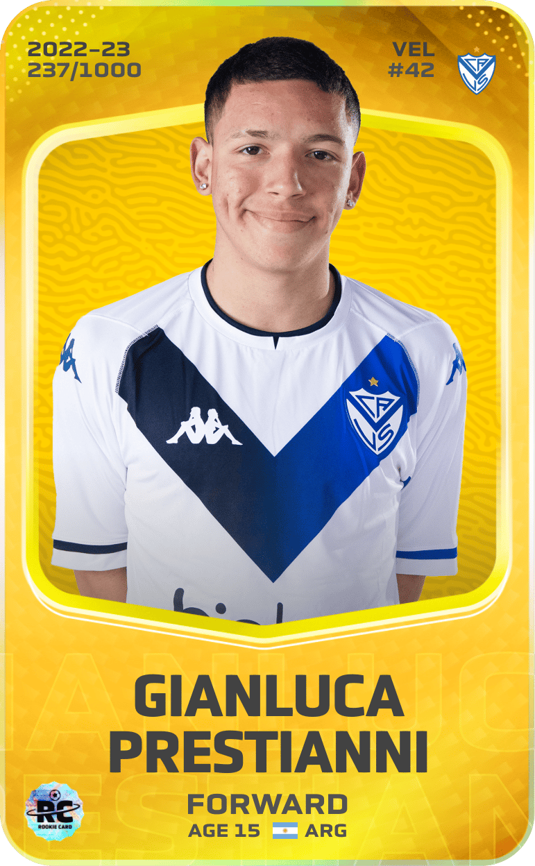 Gianluca Prestianni 2022-23 • Limited 237/1000