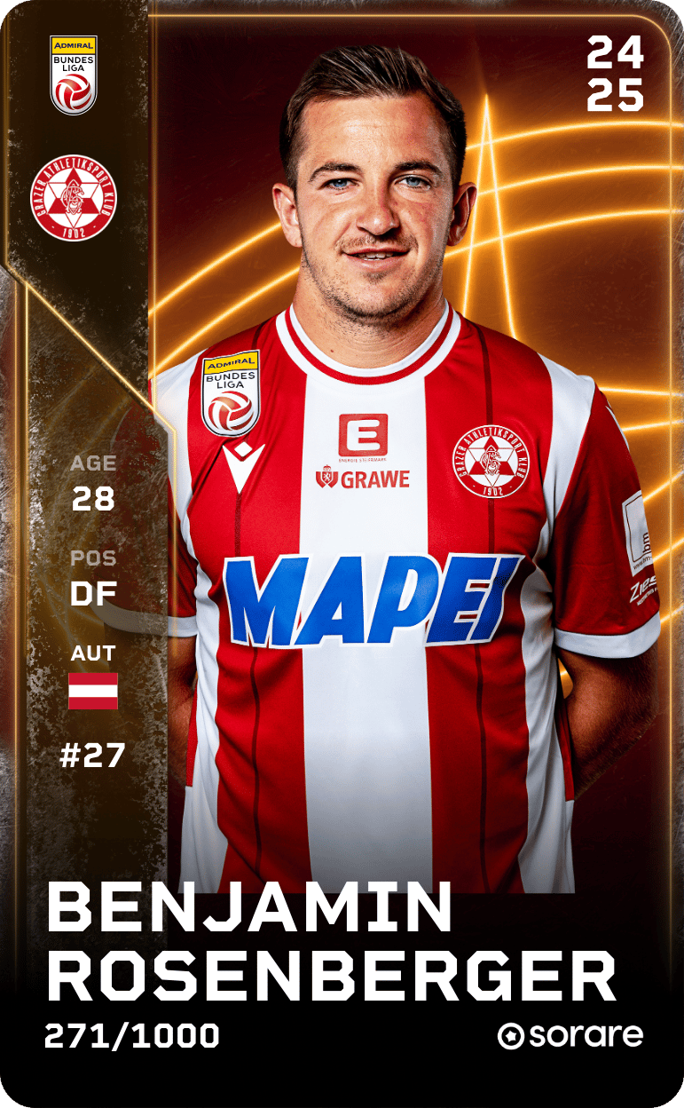 Benjamin Rosenberger 2024-25 • Limited 271/1000