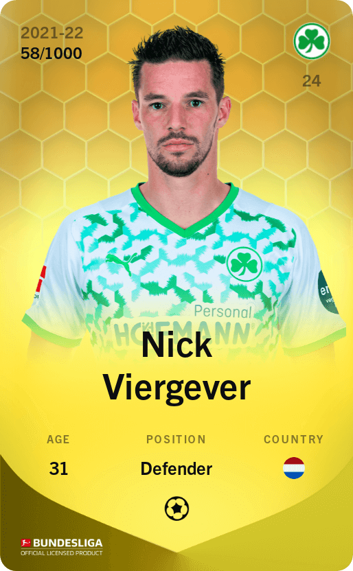 Nick Viergever 2021-22 • Limited 58/1000