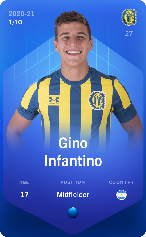 Sorare - Sorare Official - Gino Infantino 2020-21 • Super Rare 1/10 - NFT # 77831089817487689530321467729251626447381698797017289256721428027801204087816